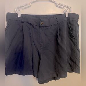 Adorable Bluish Pleaded Shorts with Pockets (Sizer 24)